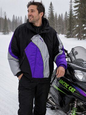Vintage 90's Arctic Cat Insulated Ski Jacket Size xl Mens